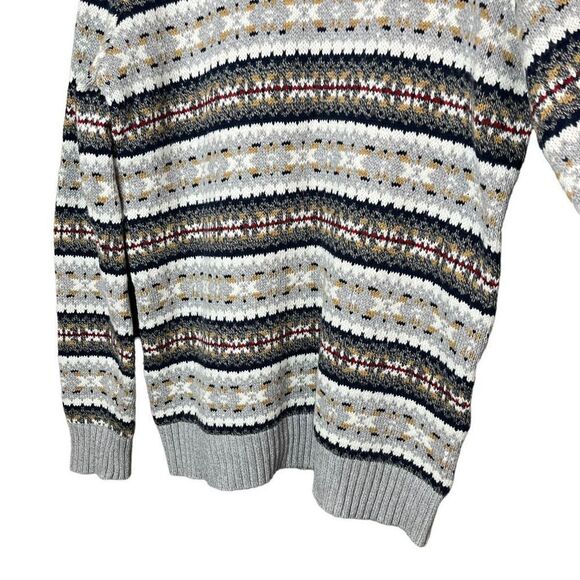 American‎ Eagle Mens Super Soft Fair isle Crew Neck Sweater Large Tall - Picture 5 of 9